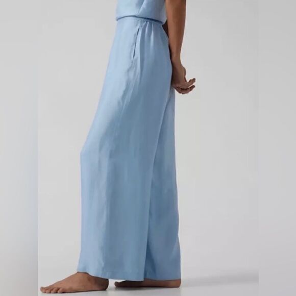 Athleta Calm Cool Wide Leg Pajama Pant Lightweight Size Medium Black NWT $99 - Picture 7 of 8